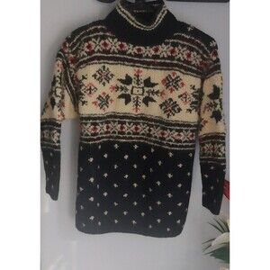 Jones New York Sport Petite Small P/S Knitted Wool Sweatshirt Vintage 80…